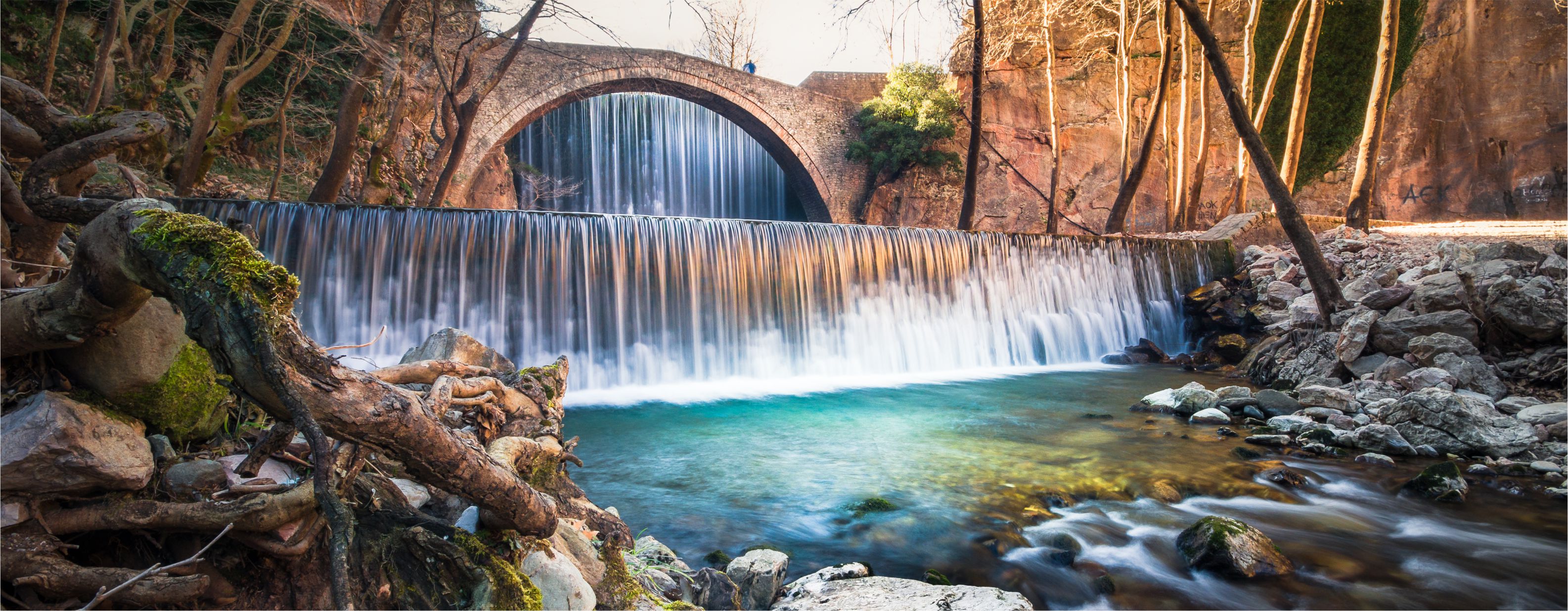 Thessaly old stone bridge theatre