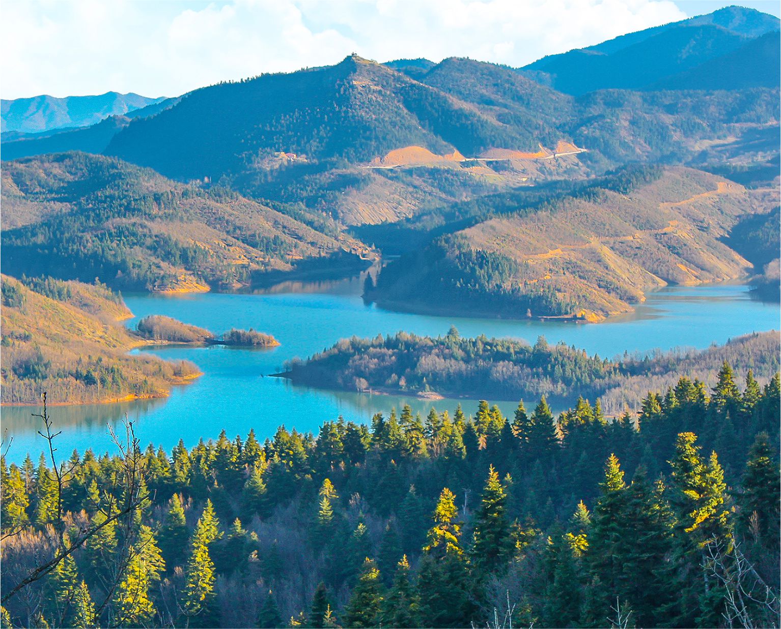 Thessaly lake Plastira